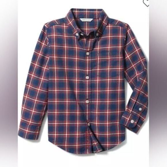 Janie and Jack Other - NWOT Janie and Jack Plaid Brushed Twill Shirt Size 18-24 Months Baby Formal